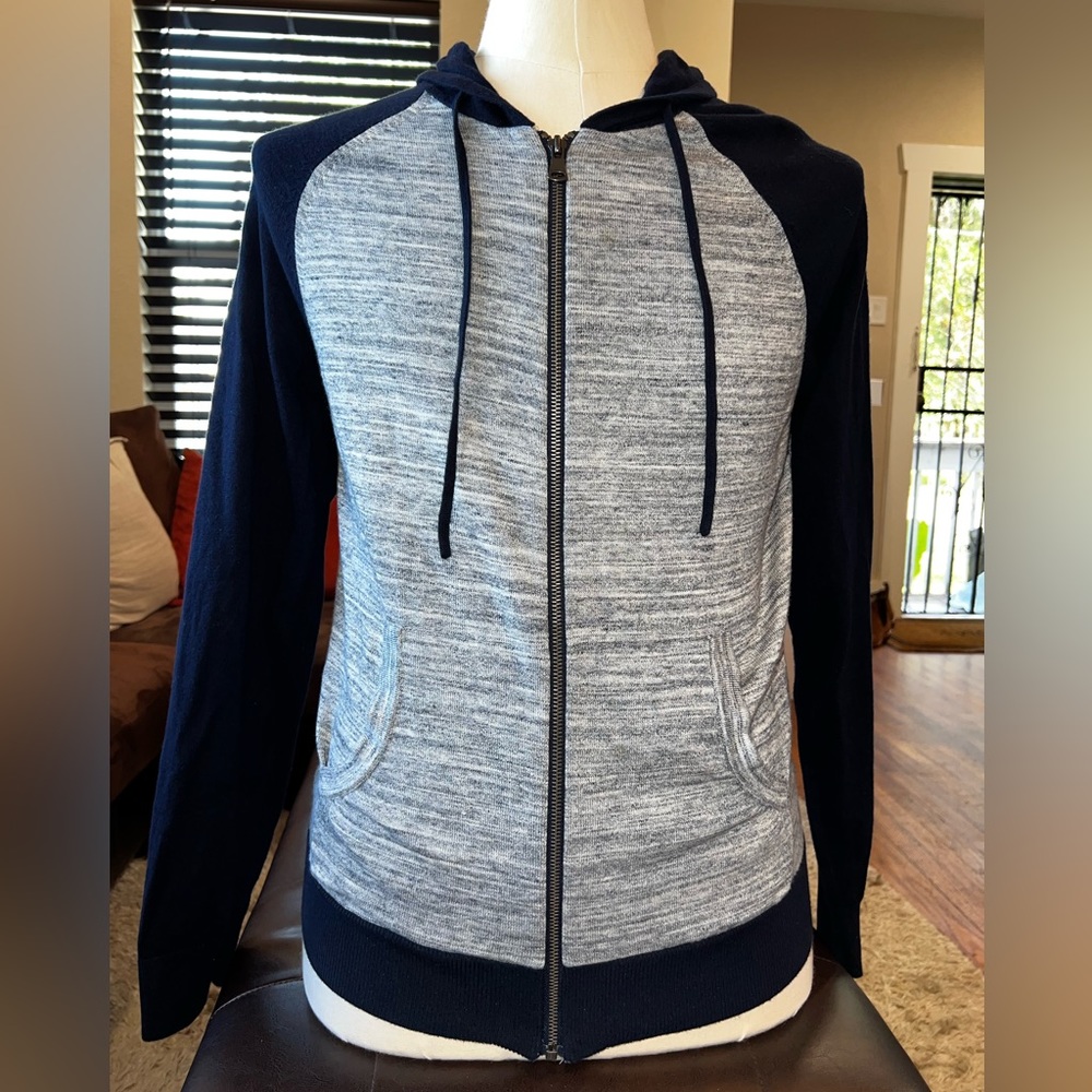 Color block full zip sweater from Express.